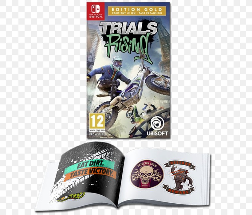 Trials Rising Nintendo Switch Video Game Ubisoft PlayStation 4, PNG, 700x700px, Nintendo Switch, Brand, Downloadable Content, Game, Nintendo Download Free