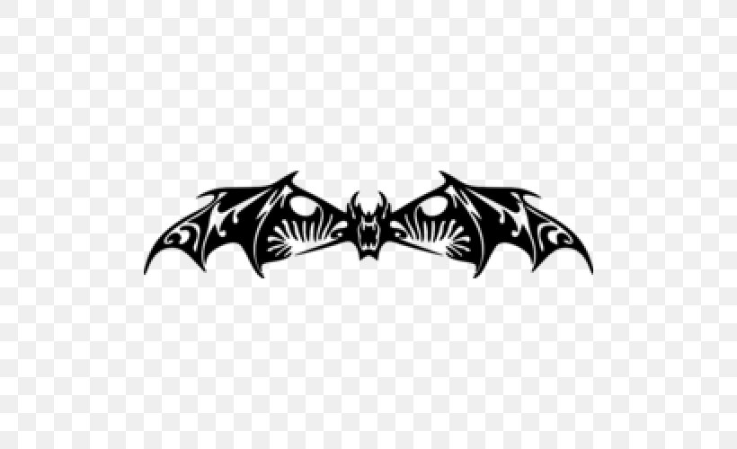 Decal, PNG, 500x500px, Decal, Automotive Design, Bat, Black, Black And White Download Free