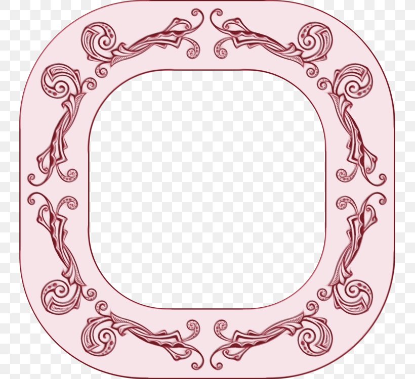 Pink Flower Frame, PNG, 743x750px, Picture Frames, Film Frame, Flower Frame, Mirror, Motif Download Free