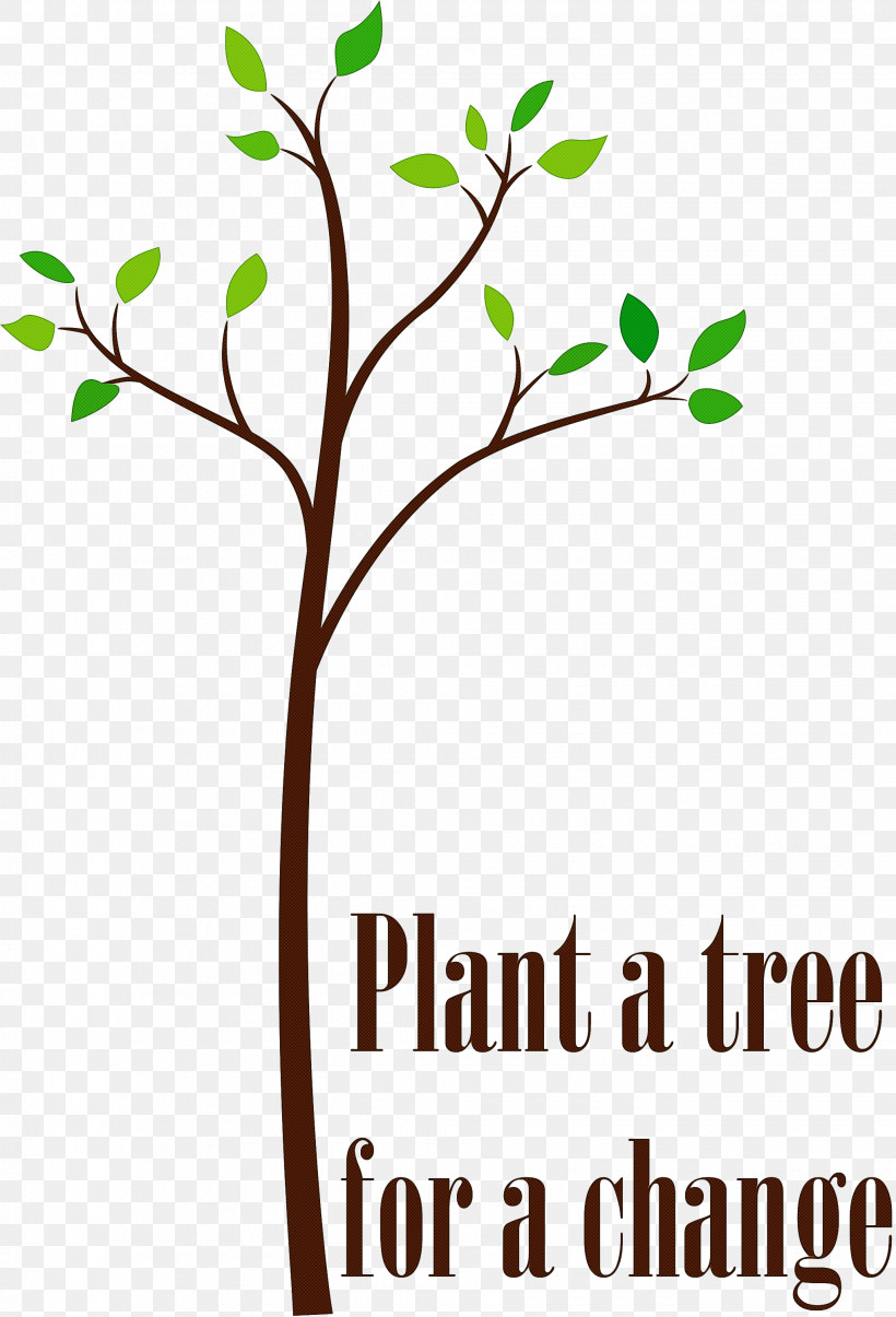 Plant A Tree For A Change Arbor Day, PNG, 2040x3000px, Arbor Day, Biology, Branching, Flower, Leaf Download Free