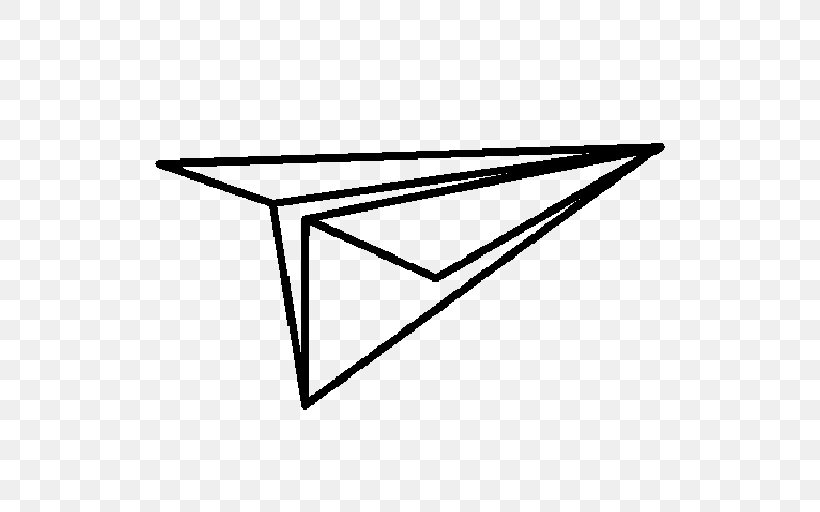 Airplane Paper Plane Drawing, PNG, 512x512px, Airplane, Area, Black And White, Drawing, Furniture Download Free