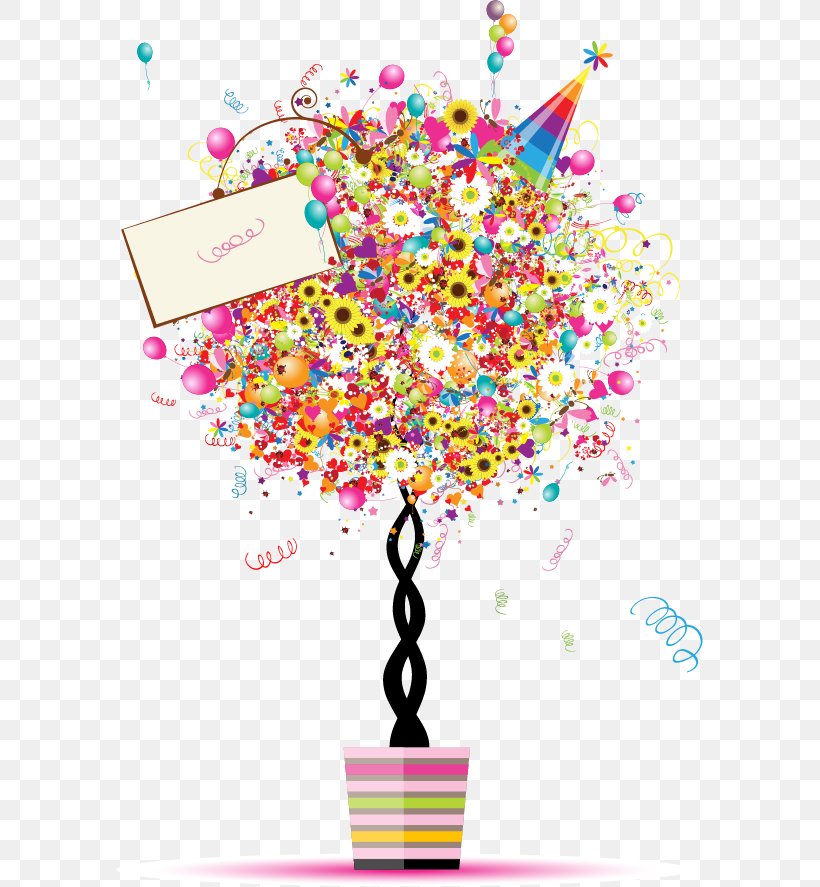 Birthday Balloon Holiday Illustration, PNG, 587x887px, Birthday, Anniversary, Art, Balloon, Flower Download Free