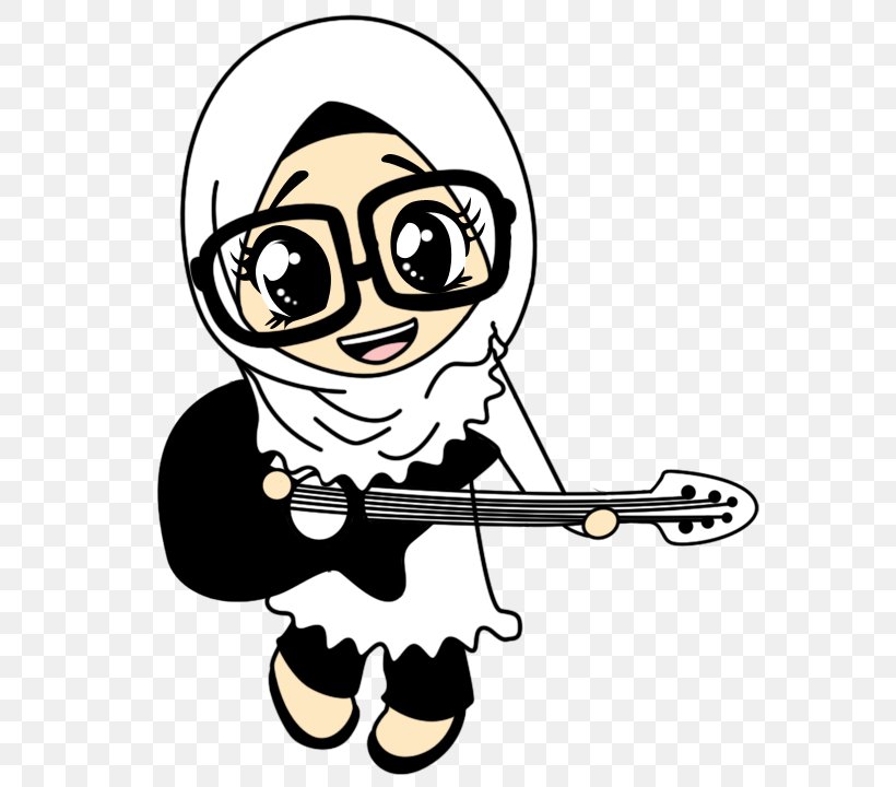 Cartoon Muslim Drawing Guitar Islam, PNG, 620x720px, Watercolor, Cartoon, Flower, Frame, Heart Download Free