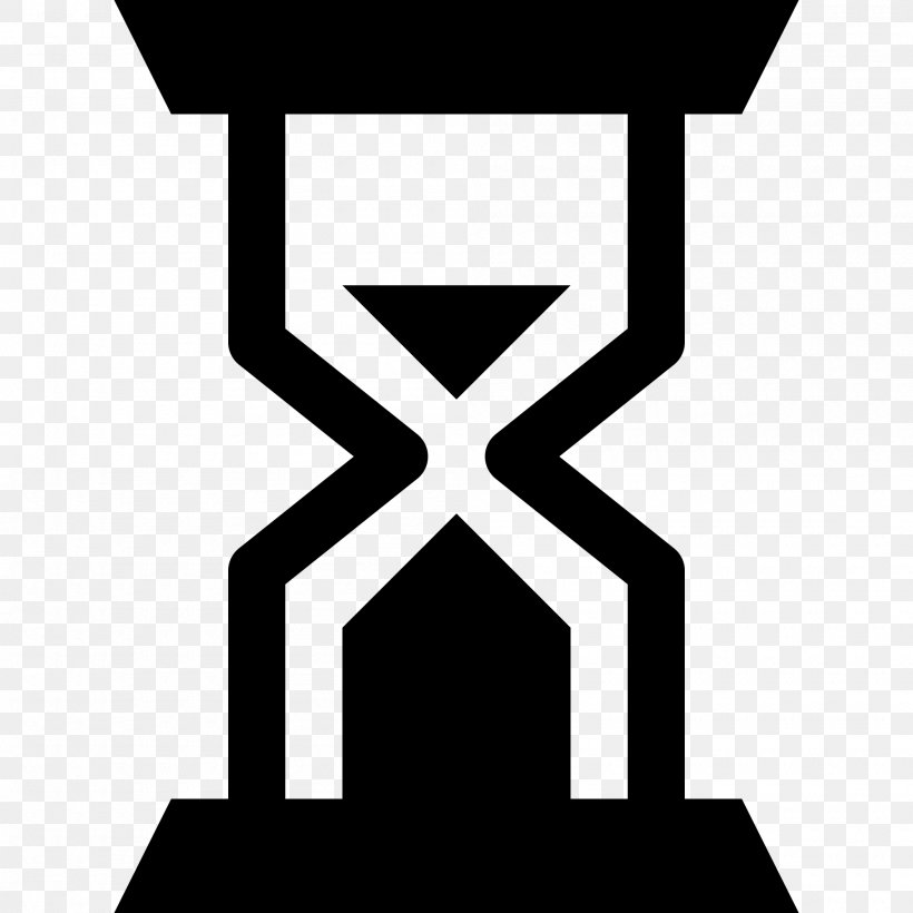 Hourglass Clock, PNG, 2000x2000px, Hourglass, Black And White, Clock, Glass, Logo Download Free