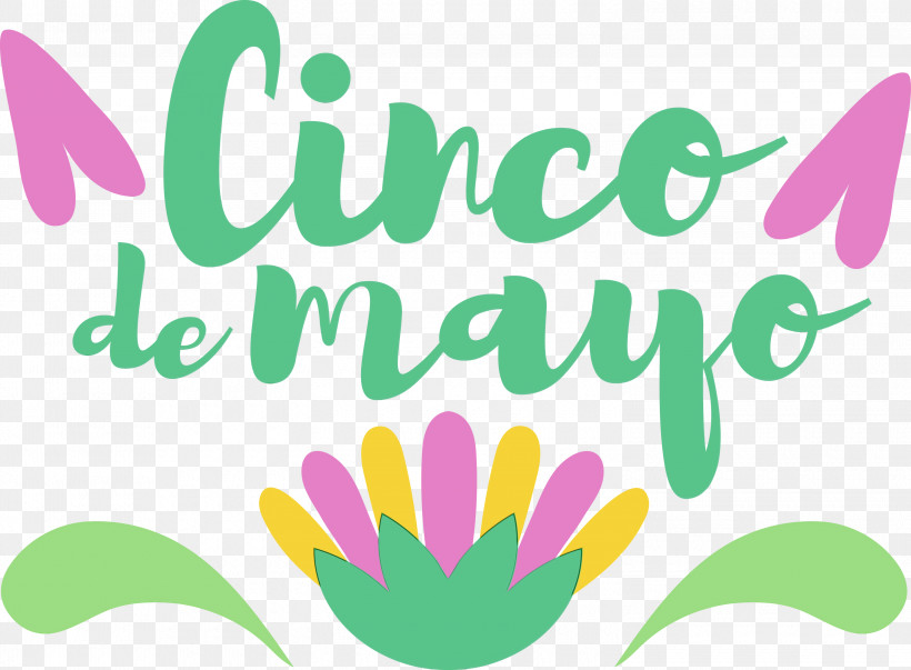 Logo Flower Green Petal Line, PNG, 3000x2207px, Cinco De Mayo, Fifth Of May, Flower, Geometry, Green Download Free