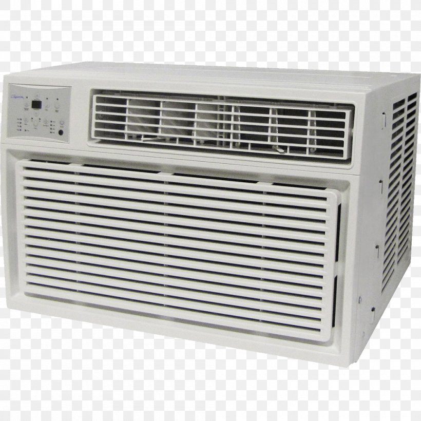 Air Conditioning British Thermal Unit Window HVAC Heater, PNG, 1000x1000px, Air Conditioning, British Thermal Unit, Central Heating, Cooling Capacity, Electric Heating Download Free