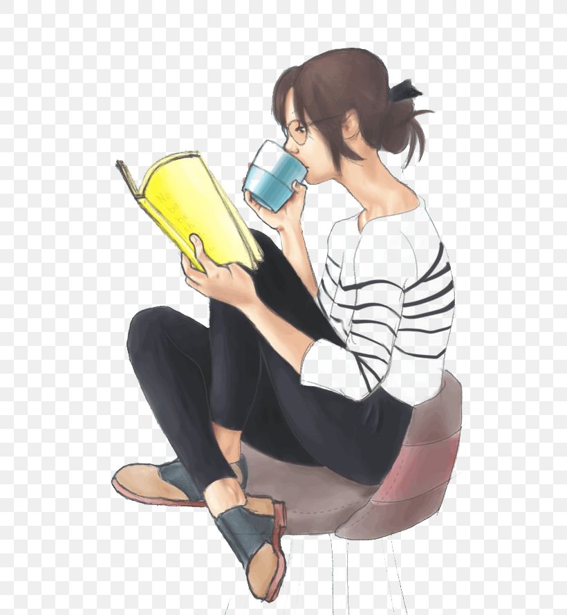 Annabeth Chase Reading Book Writing Idgie Threadgoode, PNG, 564x889px, Watercolor, Cartoon, Flower, Frame, Heart Download Free