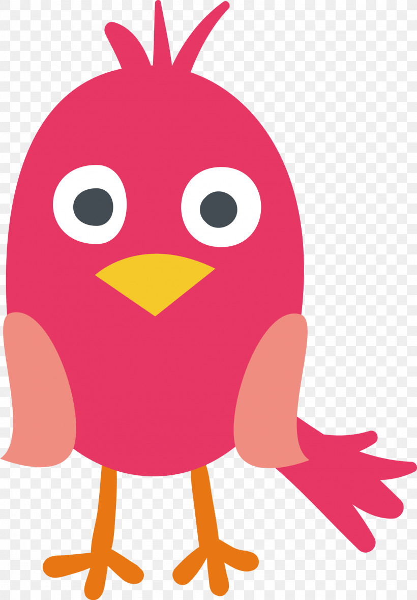 Beak Chicken Cartoon Pink M Chicken, PNG, 2086x3000px, Cartoon Bird, Beak, Cartoon, Chicken, Cute Bird Download Free