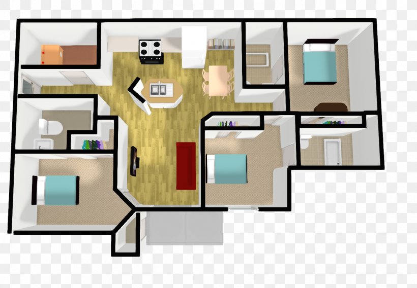 Floor Plan University Of North Florida The Flats At UNF Apartment North Florida Ospreys Men's Basketball, PNG, 1368x948px, Floor Plan, Apartment, Area, Bedroom, College Download Free