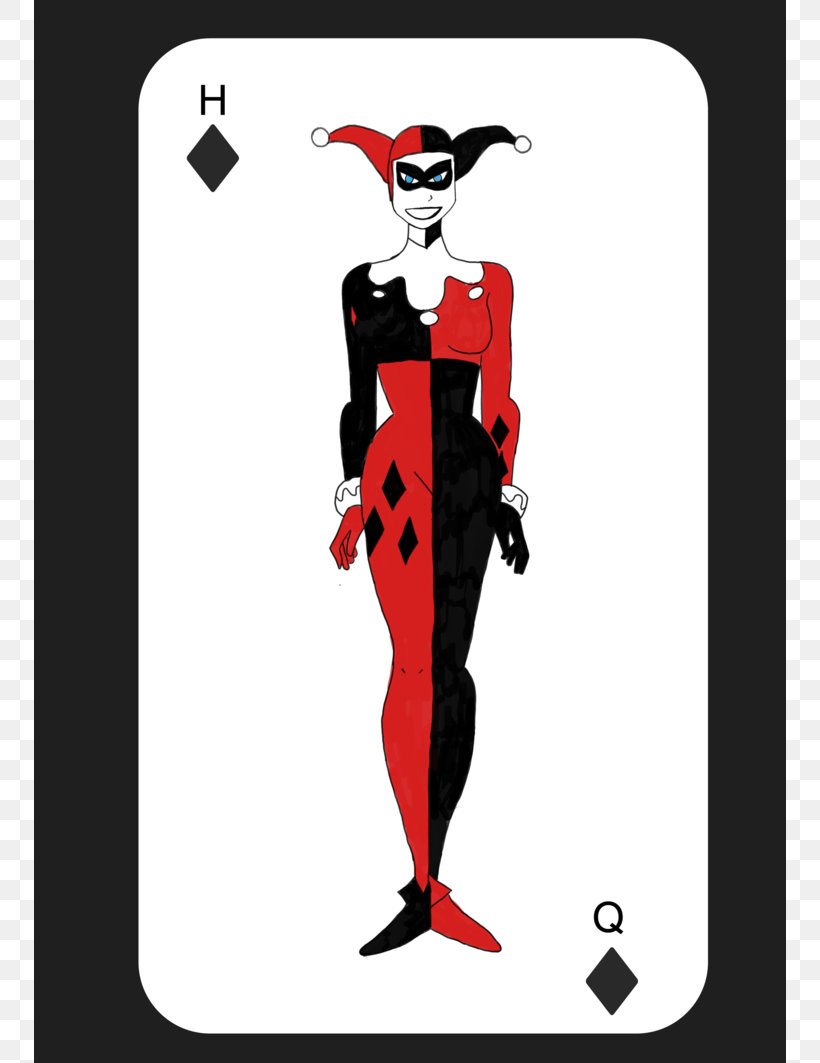 Harley Quinn Joker Batman Playing Card, PNG, 752x1063px, Harley Quinn, Art, Batman, Cartoon, Comics Download Free