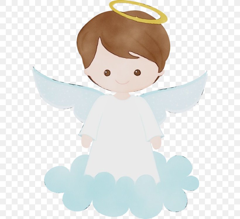 Angel Cartoon Smile, PNG, 600x750px, Watercolor, Angel, Cartoon, Paint, Smile Download Free