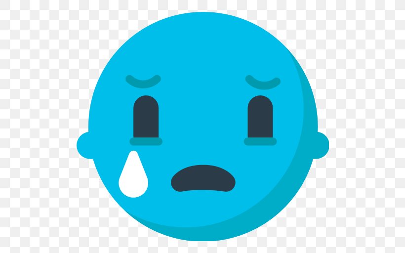 Emoji Text Messaging Crying SMS Emotion, PNG, 512x512px, Emoji, Aqua, Azure, Blue, Crying Download Free