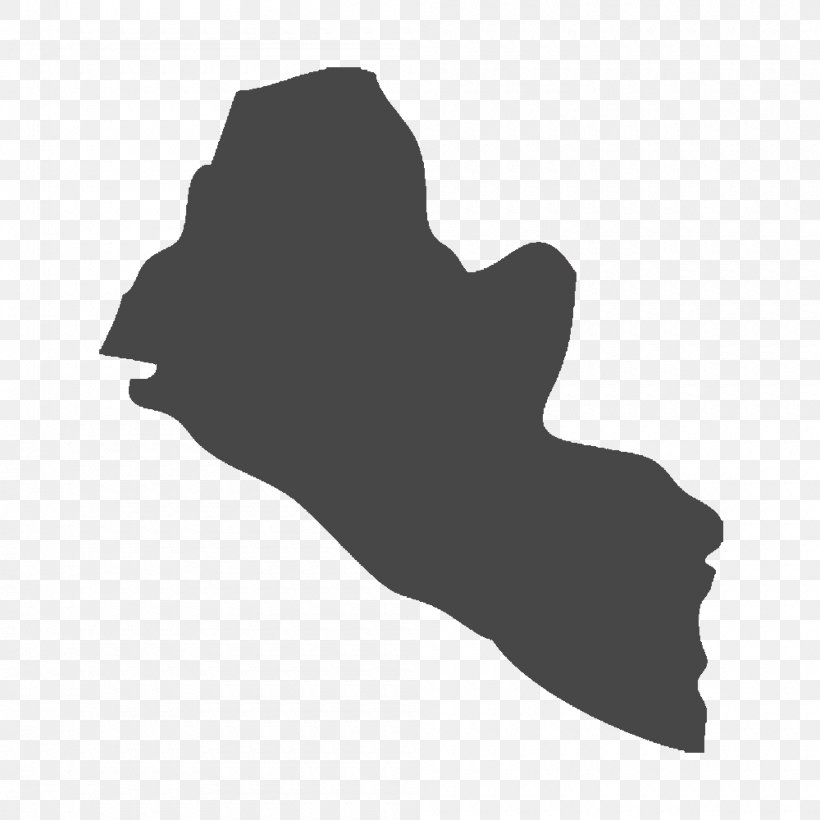 Liberia Silhouette Vector Map, PNG, 1000x1000px, Liberia, Black, Black And White, Drawing, Finger Download Free