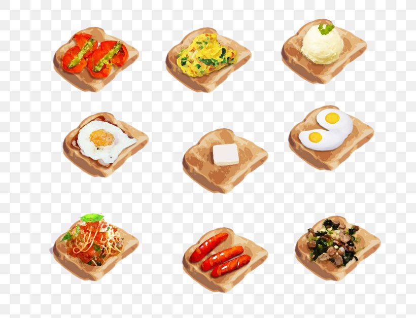 Toast Food Pixiv Watercolor Painting Illustration, PNG, 738x627px, Watercolor, Cartoon, Flower, Frame, Heart Download Free