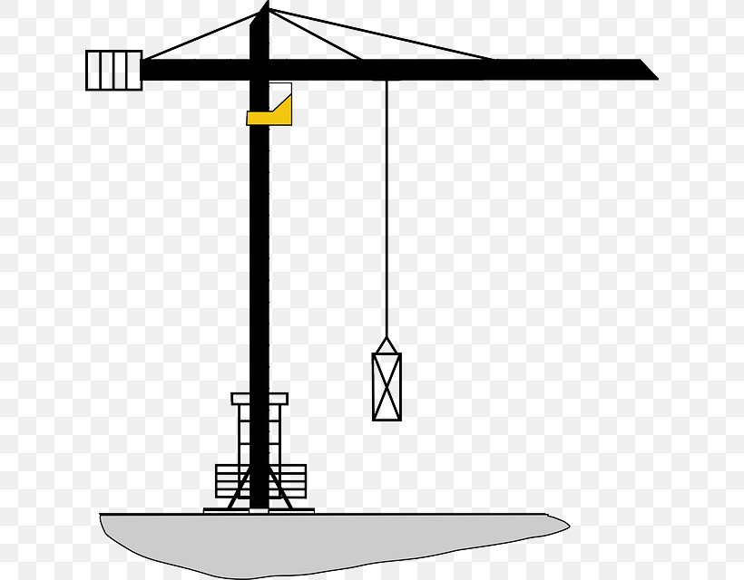 Clip Art Crane Vector Graphics Openclipart Illustration, PNG, 632x640px, Crane, Cargo, Construction, Heavy Machinery, Parallel Download Free