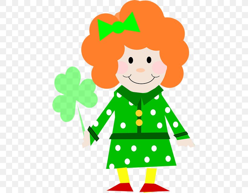 Clip Art Irish People Openclipart Image Shamrock, PNG, 473x640px, Watercolor, Cartoon, Flower, Frame, Heart Download Free
