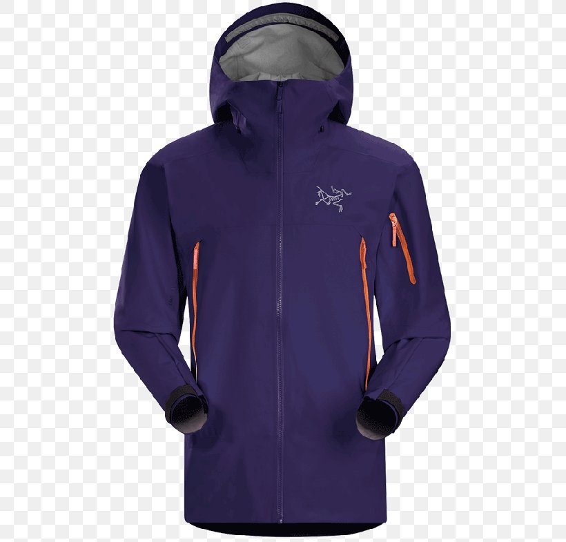 Hoodie Jacket Arc'teryx Gore-Tex Clothing, PNG, 540x785px, Hoodie, Active Shirt, Bluza, Clothing, Cobalt Blue Download Free