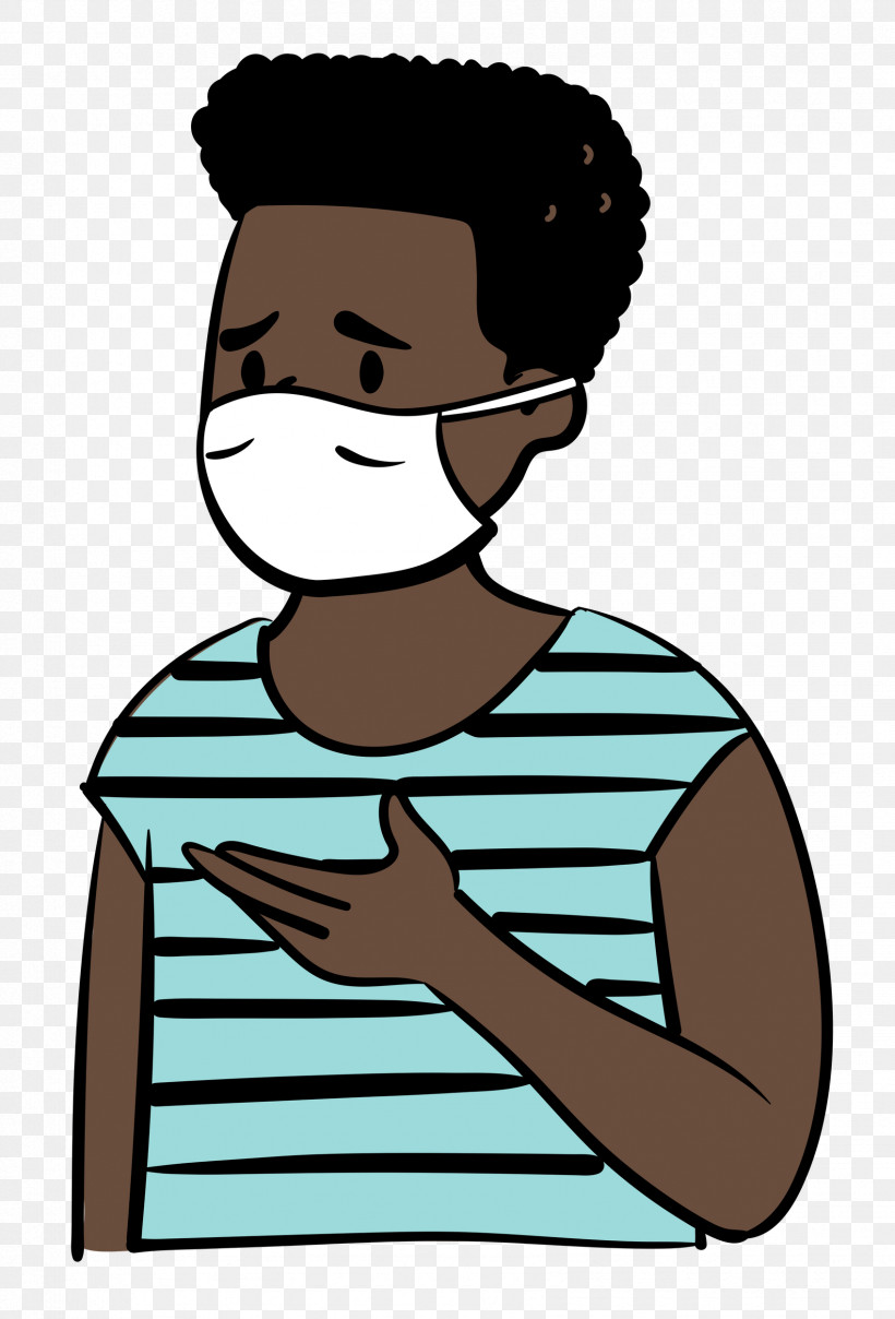 Man Medical Mask Coronavirus, PNG, 1696x2500px, Man, Cartoon, Character, Coronavirus, Forehead Download Free