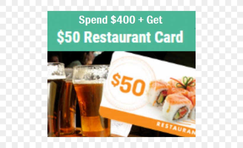 Restaurant Sushi Cuisine Meal Gift Card, PNG, 500x500px, Restaurant, Appetizer, Credit Card, Cuisine, Dinner Download Free