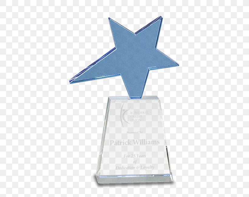 Award Glass Crystal Trophy Blue, PNG, 490x650px, Award, Aluminium, Blue, Cobalt Blue, Crystal Download Free