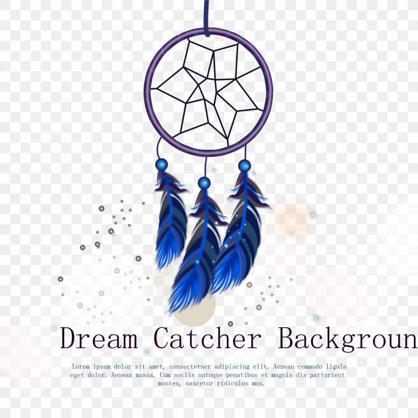 Dreamcatcher Feather, PNG, 2400x2400px, Dreamcatcher, Blue, Brand, Cairo, Cobalt Blue Download Free