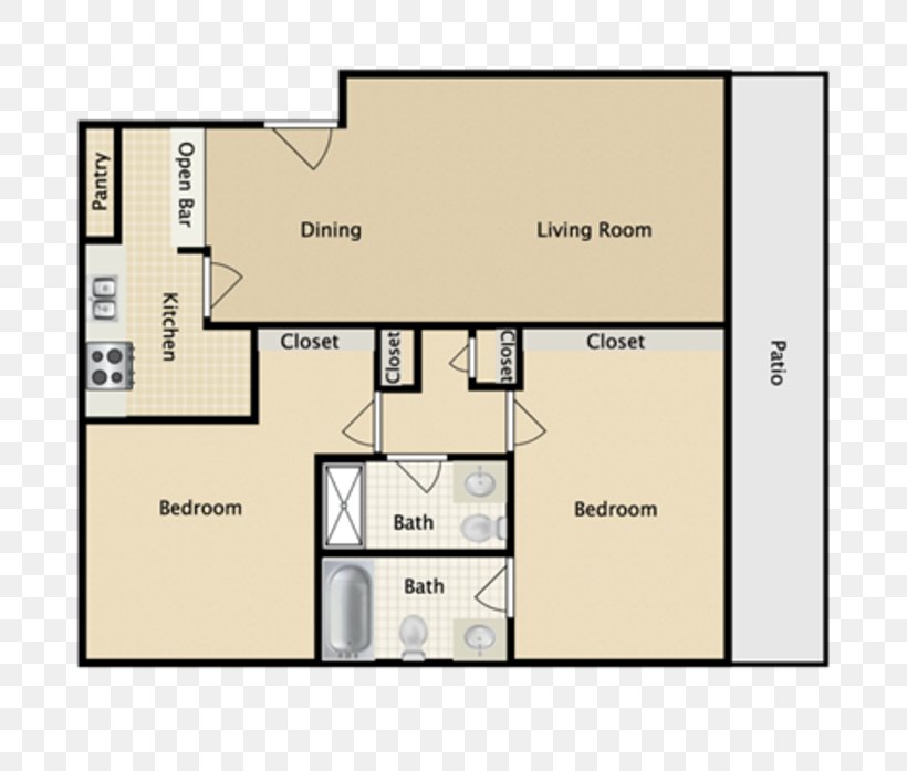 Echo116 Apartment Homes Floor Plan 2D Geometric Model House, PNG, 697x697px, 2d Geometric Model, Floor Plan, Air Conditioning, Anaheim, Apartment Download Free