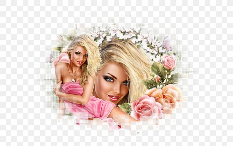 Hair Wig Woman Blond Juste Pour Le Bonheur, PNG, 600x515px, Watercolor, Cartoon, Flower, Frame, Heart Download Free