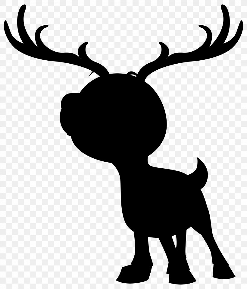 Reindeer Vertebrate Cartoon Rangifer Tarandus, PNG, 2138x2500px, Reindeer, Animated Cartoon, Animation, Antler, Blackandwhite Download Free