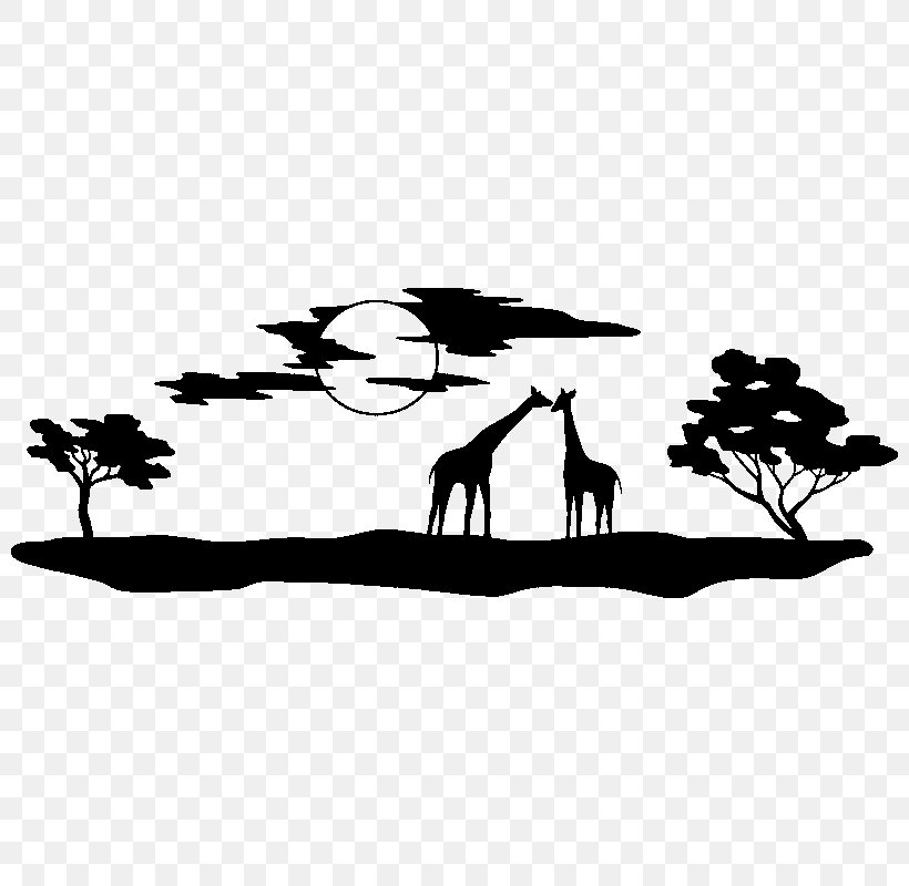 Africa Wall Decal Sticker, PNG, 800x800px, Africa, Art, Bird, Black, Black And White Download Free