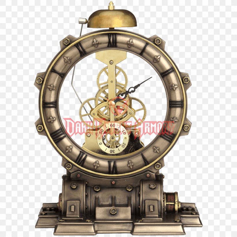 Steampunk Mantel Clock Striking Clock Movement, PNG, 850x850px, Steampunk, Brass, Clock, Clock Face, Clockwork Download Free