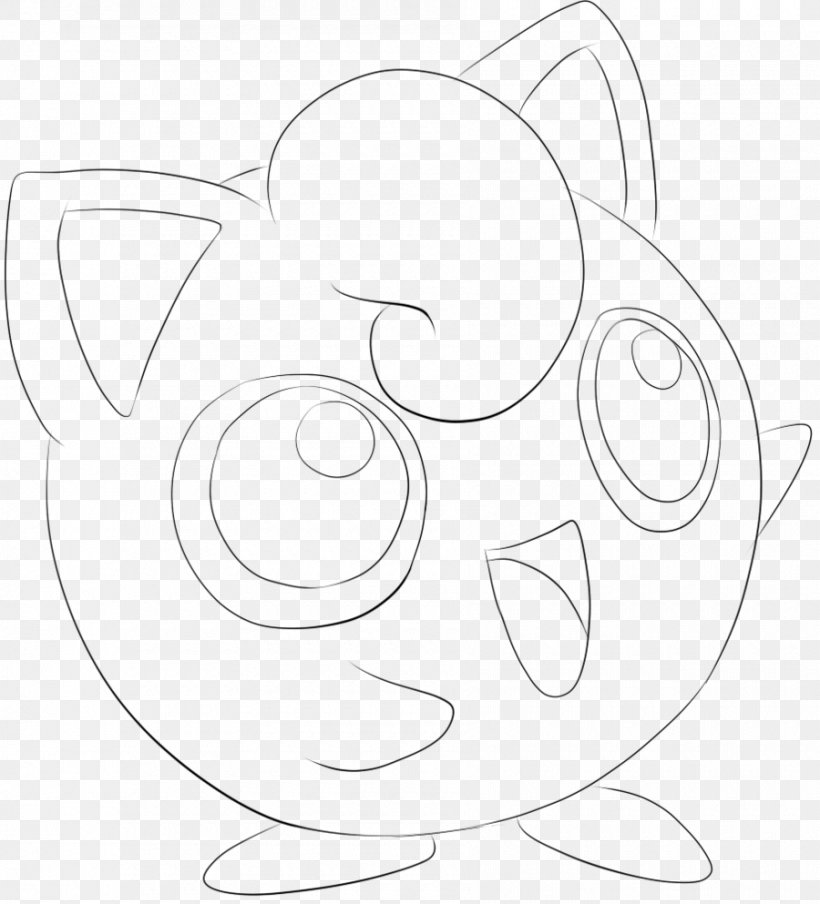Super Smash Bros. Melee Jigglypuff Super Smash Bros. For Nintendo 3DS And Wii U YouTube, PNG, 900x993px, Super Smash Bros Melee, Area, Artwork, Black And White, Drawing Download Free