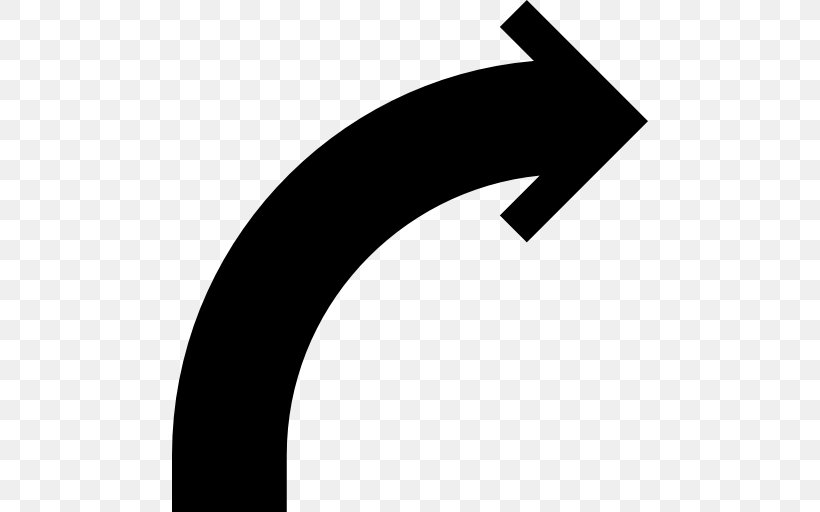 Curve Arrow Clip Art, PNG, 512x512px, Curve, Black, Black And White, Brand, Crescent Download Free