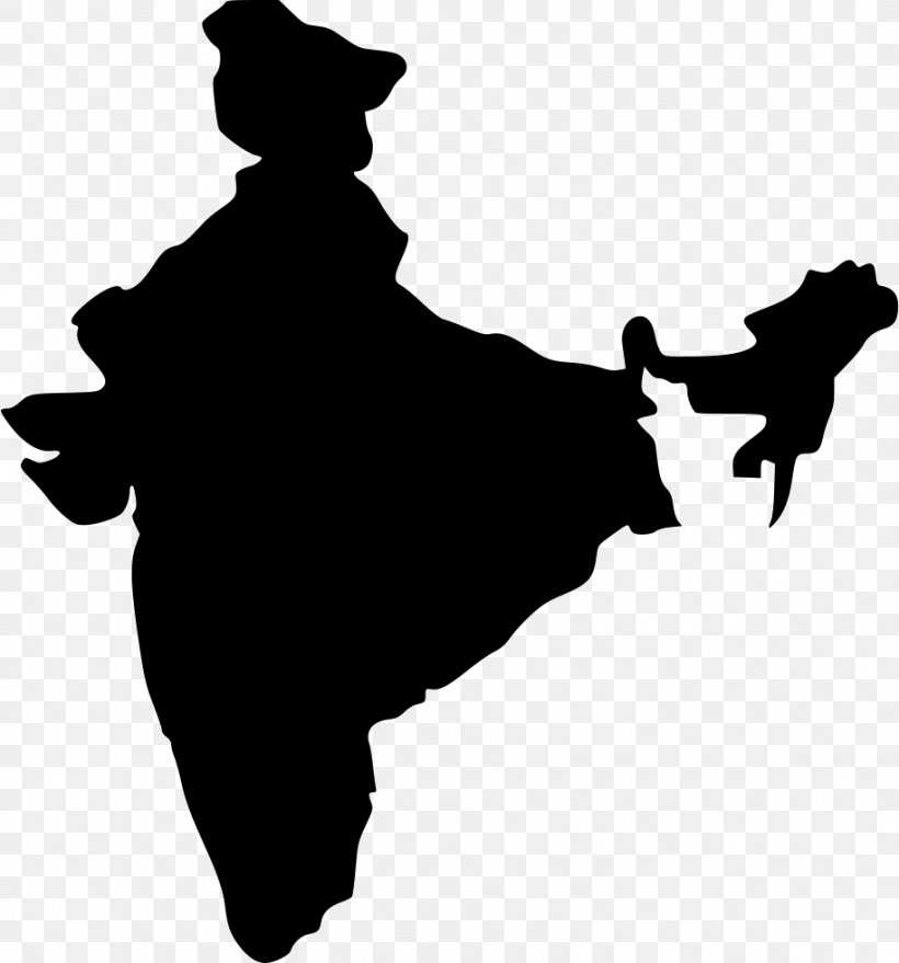 India Vector Map World Map, PNG, 914x980px, India, Black, Black And White, Carnivoran, City Map Download Free