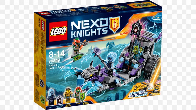 LEGO 70349 NEXO KNIGHTS Ruina's Lock & Roller Toy Lego Minifigure Construction Set, PNG, 1488x837px, Lego, Construction Set, Knight, Lego Batman Movie, Lego Minifigure Download Free