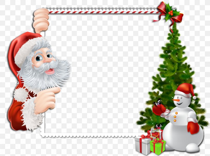 Santa Claus Picture Frames Christmas Clip Art, PNG, 1024x759px, Santa Claus, Christmas, Christmas Decoration, Christmas Lights, Christmas Ornament Download Free