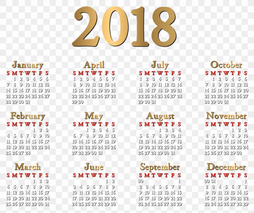 Calendar 0 Clip Art, PNG, 8000x6713px, 2018, Calendar, Art Museum, December, Display Resolution Download Free