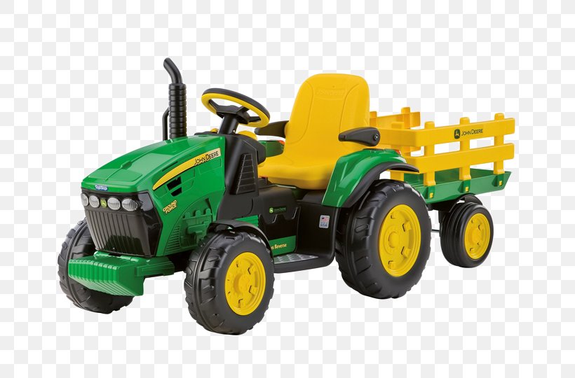 John Deere Ground Force IGOR0047 Peg Perego Tractor Electricity, PNG, 670x540px, John Deere, Agricultural Machinery, Cart, Child, Construction Equipment Download Free