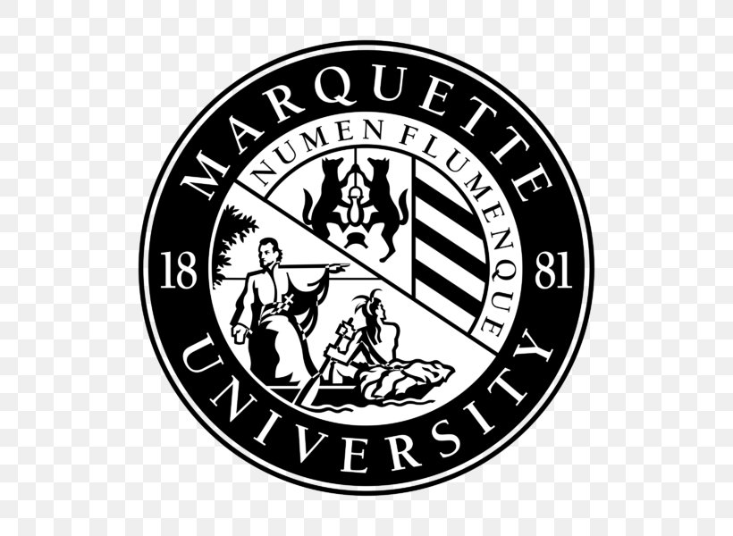 Marquette University Emblem Logo Badge Trademark, PNG, 800x600px, Marquette University, Badge, Black And White, Brand, Emblem Download Free