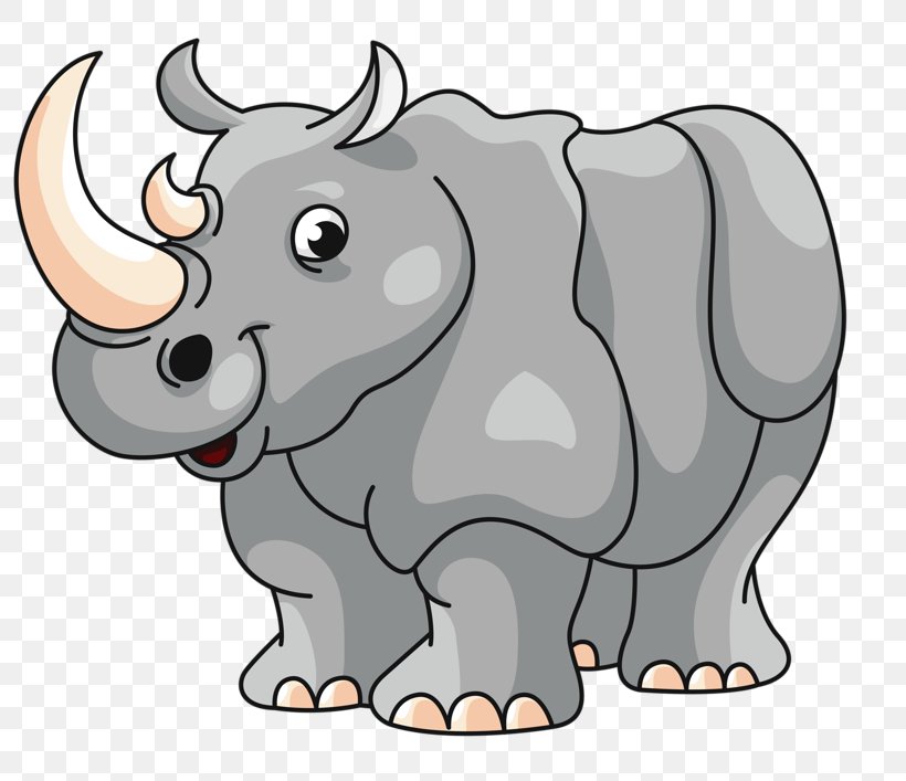 Rhinoceros Drawing Cartoon Clip Art, PNG, 800x707px, Rhinoceros, African Elephant, Carnivoran, Cartoon, Cattle Like Mammal Download Free