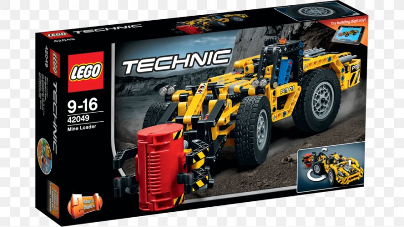 Lego Technic Toy LEGO Digital Designer LEGO 42049 Technic Mine Loader, PNG, 900x506px, Lego Technic, Automotive Tire, Brand, Lego, Lego City Download Free