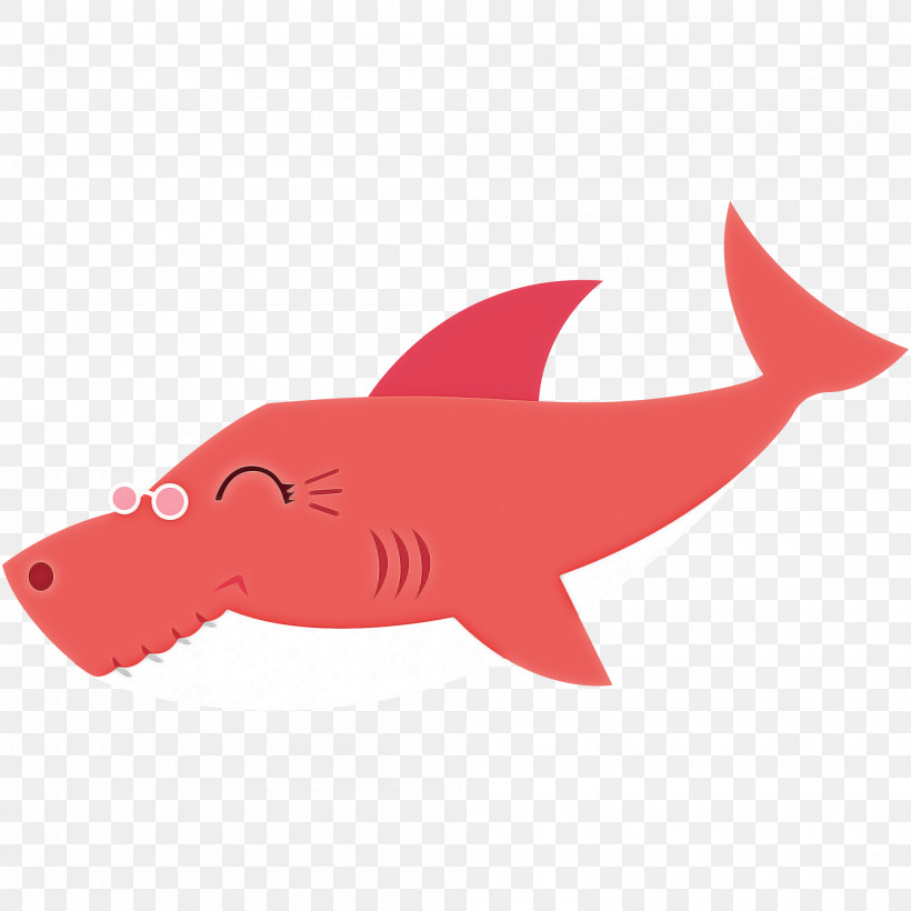 Shark, PNG, 2000x2000px, Fish, Animal Figure, Cartilaginous Fish, Fin, Pink Download Free