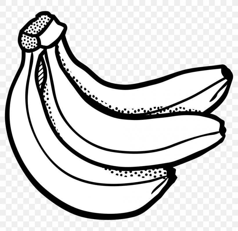 Banana Drawing Clip Art, PNG, 1000x968px, Banana, Art, Black, Black And White, Color Download Free