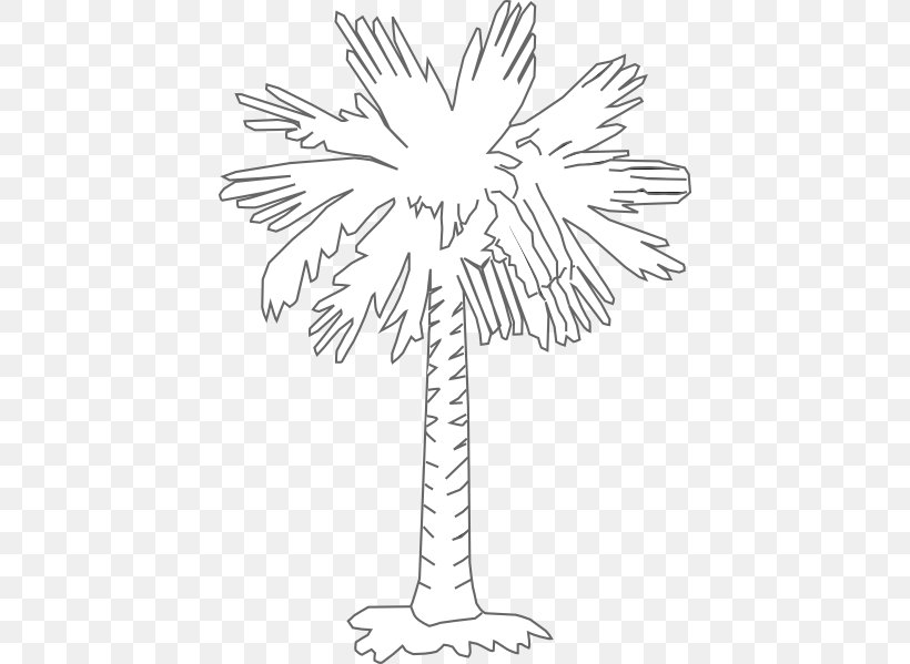 Flag Of South Carolina Sabal Palm Palm Trees Clip Art, PNG, 426x599px, South Carolina, Arecales, Artwork, Black And White, Branch Download Free