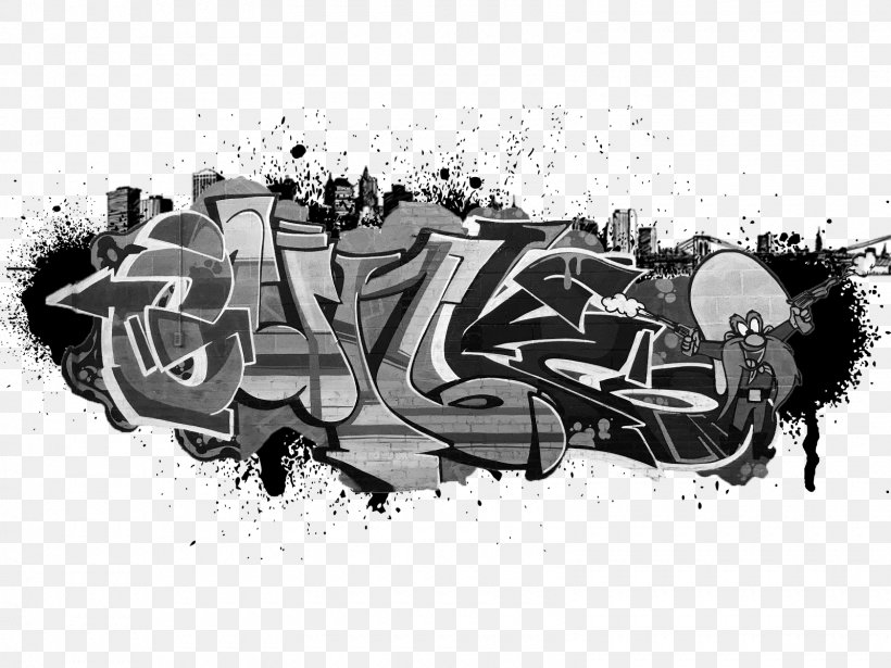 Graffiti Drawing Png 1600x10px Graffiti Art Artist Automotive Design Black And White Download Free