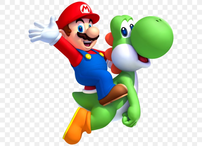 Mario & Yoshi Super Mario World 2: Yoshi's Island Yoshi's Story New Super Mario Bros. U, PNG, 596x596px, Mario Yoshi, Cartoon, Fictional Character, Figurine, Games Download Free