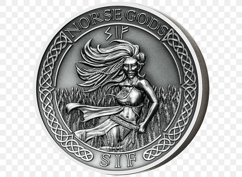 Sif Odin Loki Coin Norse Mythology, PNG, 600x600px, Sif, Baldr, Coin, Currency, Deity Download Free