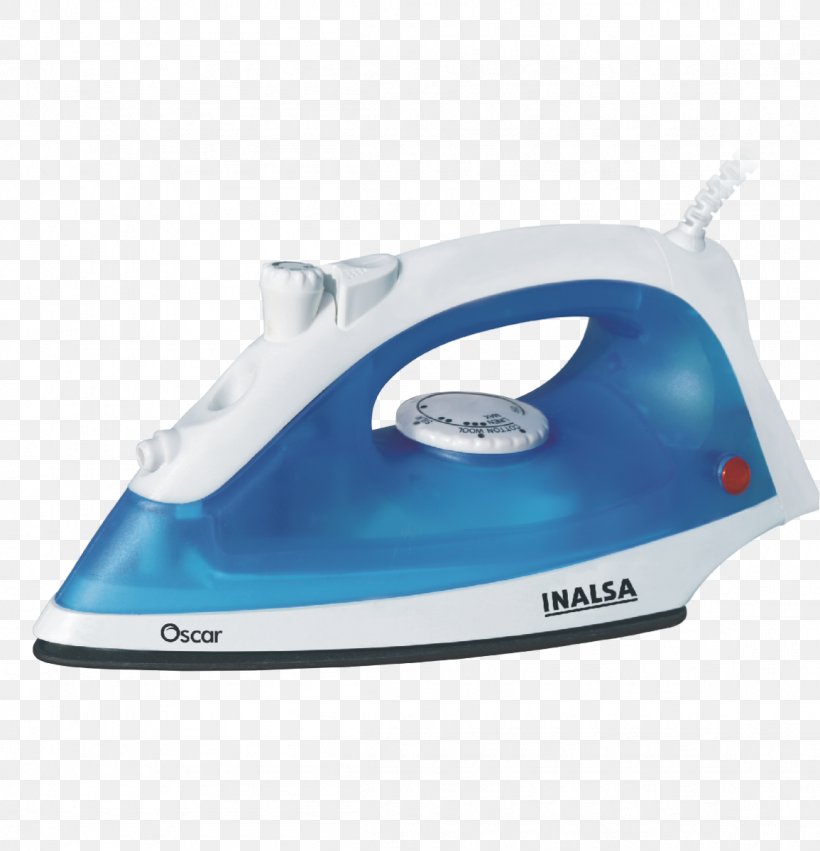 Clothes Iron Inalsa Steam Iron Oscar Inalsa Jewel 1200-Watt Steam Iron Inalsa Adria Steam Iron Blue, PNG, 1155x1200px, Clothes Iron, Aqua, Blue, Cooking Ranges, Hardware Download Free