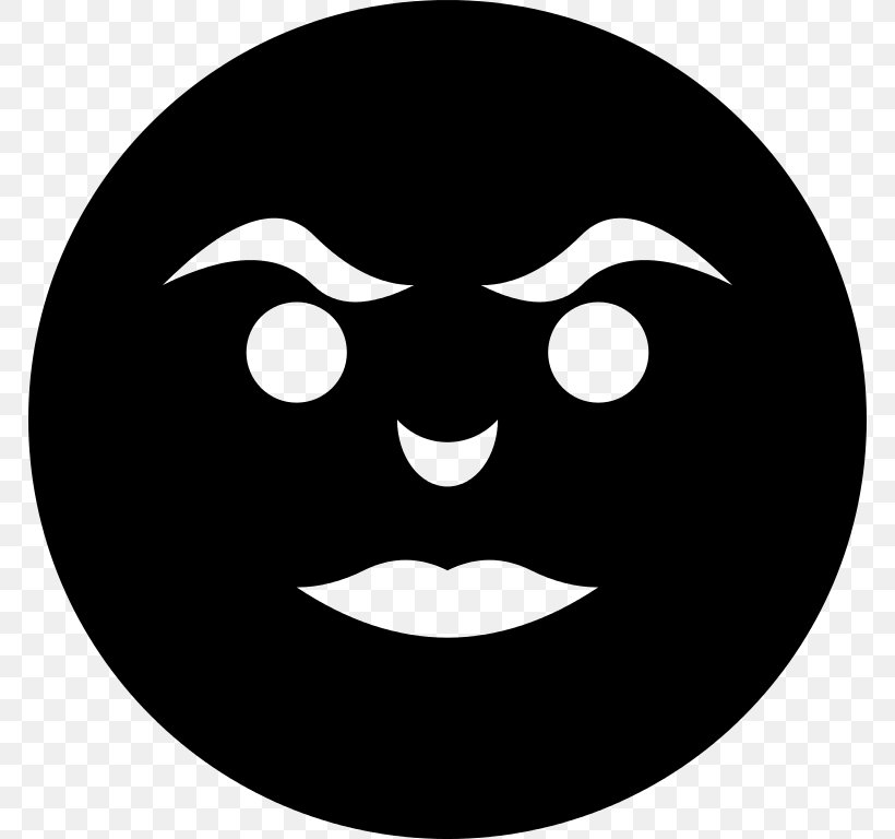 Emoticon Sadness Clip Art, PNG, 768x768px, Emoticon, Black, Black And White, Crying, Face Download Free