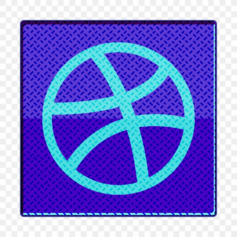 Dribbble Icon, PNG, 1244x1244px, Dribbble Icon, Aqua, Electric Blue, Purple, Symbol Download Free