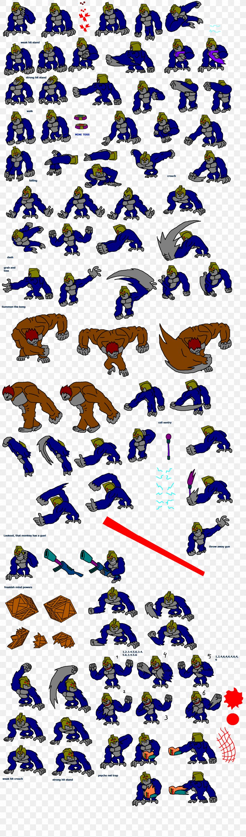 M.U.G.E.N Sprite Gorilla Grodd General Zod Darkseid, PNG, 1929x6545px, Mugen, Aquaman, Area, Batman, Character Download Free
